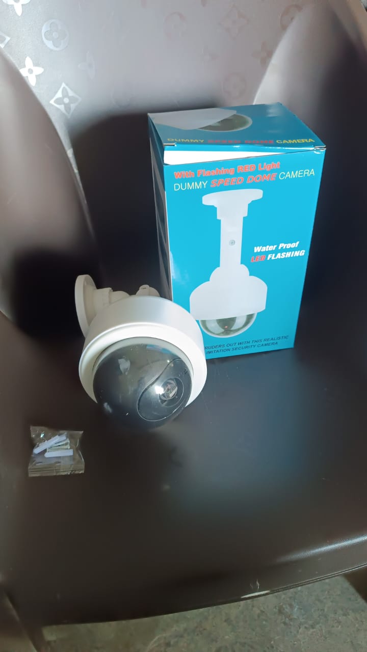Fake Dummy Camera Cctv With Flashing Red Led Light (1 Pc Battery Not Included)
