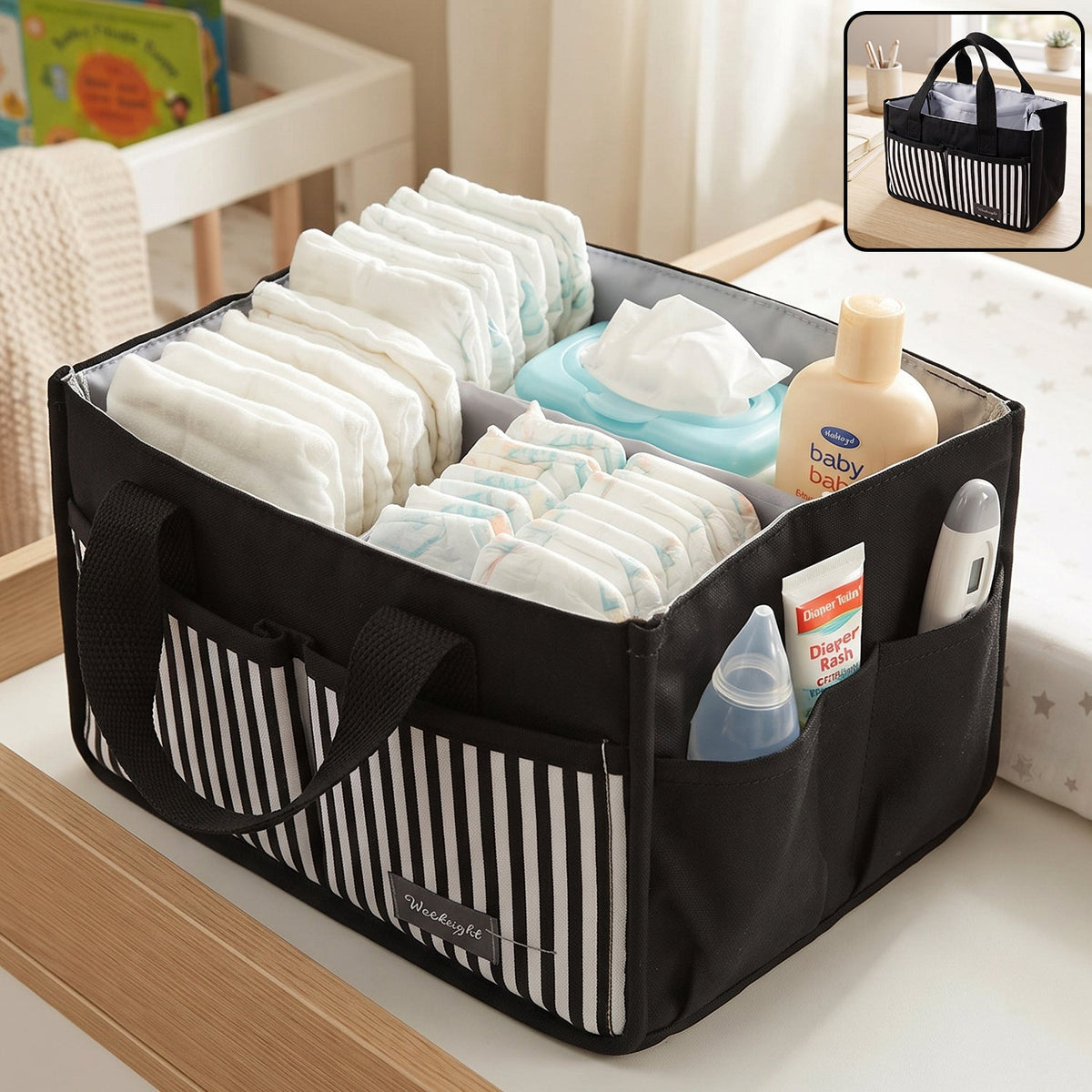 Multipurpose Travel Organizer Bag Caddy With Handles 27x16 Cm (1 Pc)