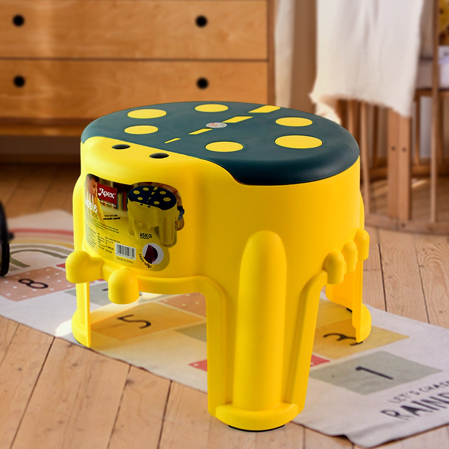 Apex Bubble Kids Stool  Durable Plastic Step Stool For Kids  (1 Pc)